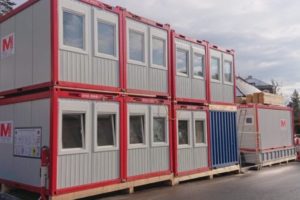 Vermietung von container baner